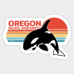 Oregon Pacific Northwest Orca Sticker